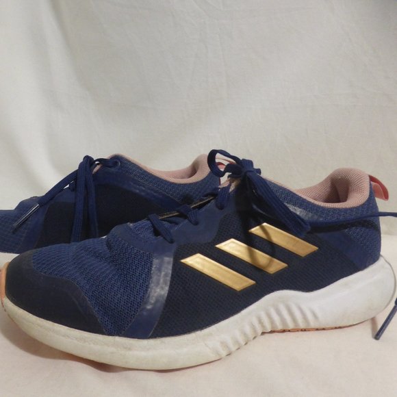 ADIDAS, non marking running shoes, Ready Steady Girl! print on back pull tab EUC - Picture 2 of 14